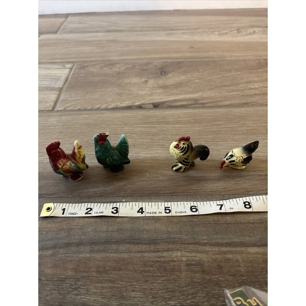 Vintage Miniature Chicken/Hen Collection 4pieces